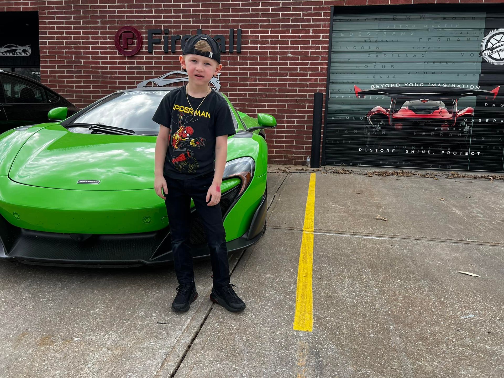 waterless wash of black vintage car