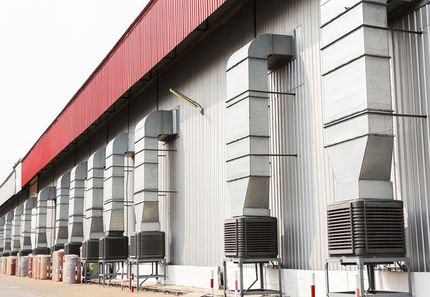 Evaporative cooler system in factory — Water Treatment Systems in Townsville, QLD