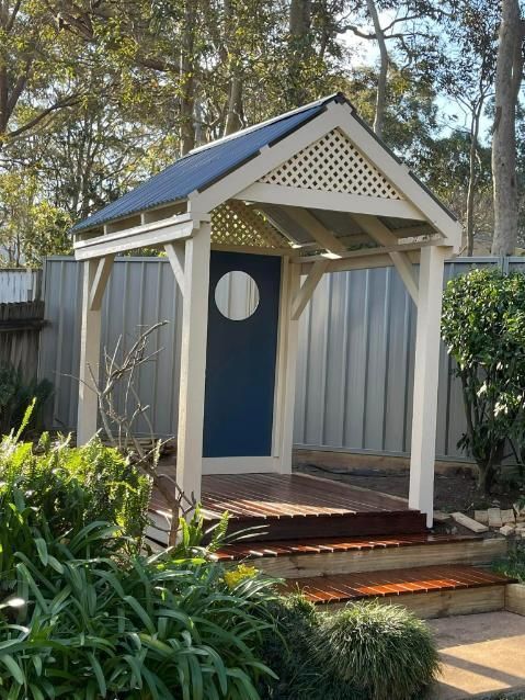 Freshly Painted Pergola Adding Charm to Your Outdoor Space — Nowra Painting Services In Bomaderry, NSW