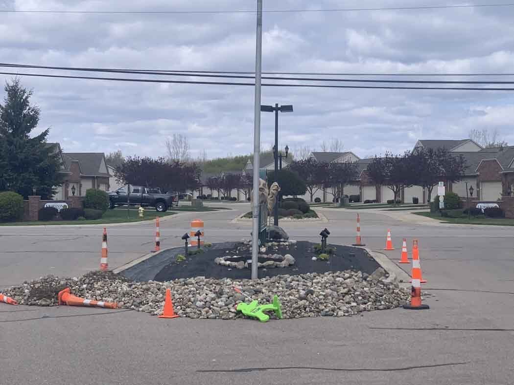 Mulch and Rock Installation