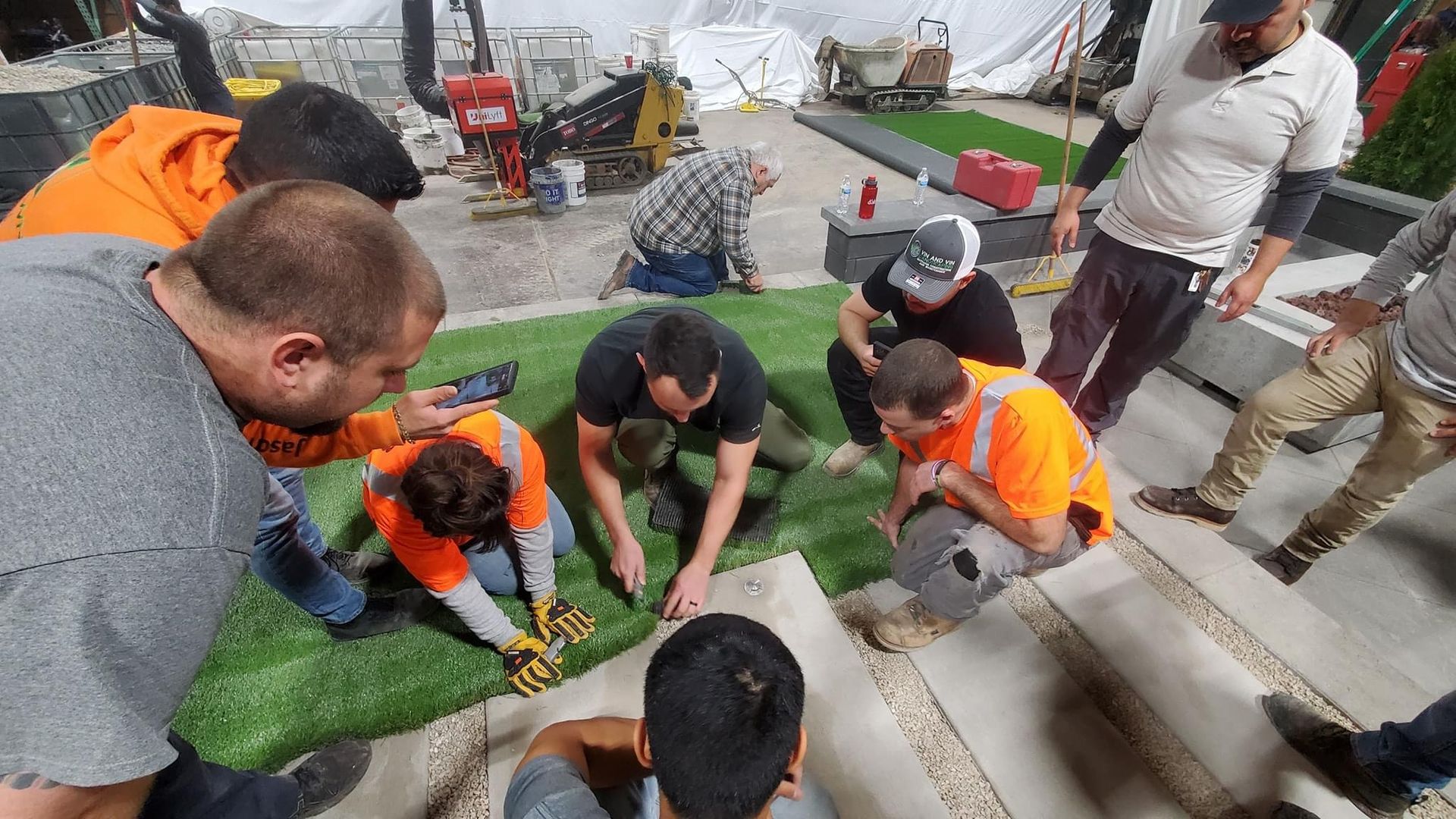 Lawn Regrading and Sod Installation