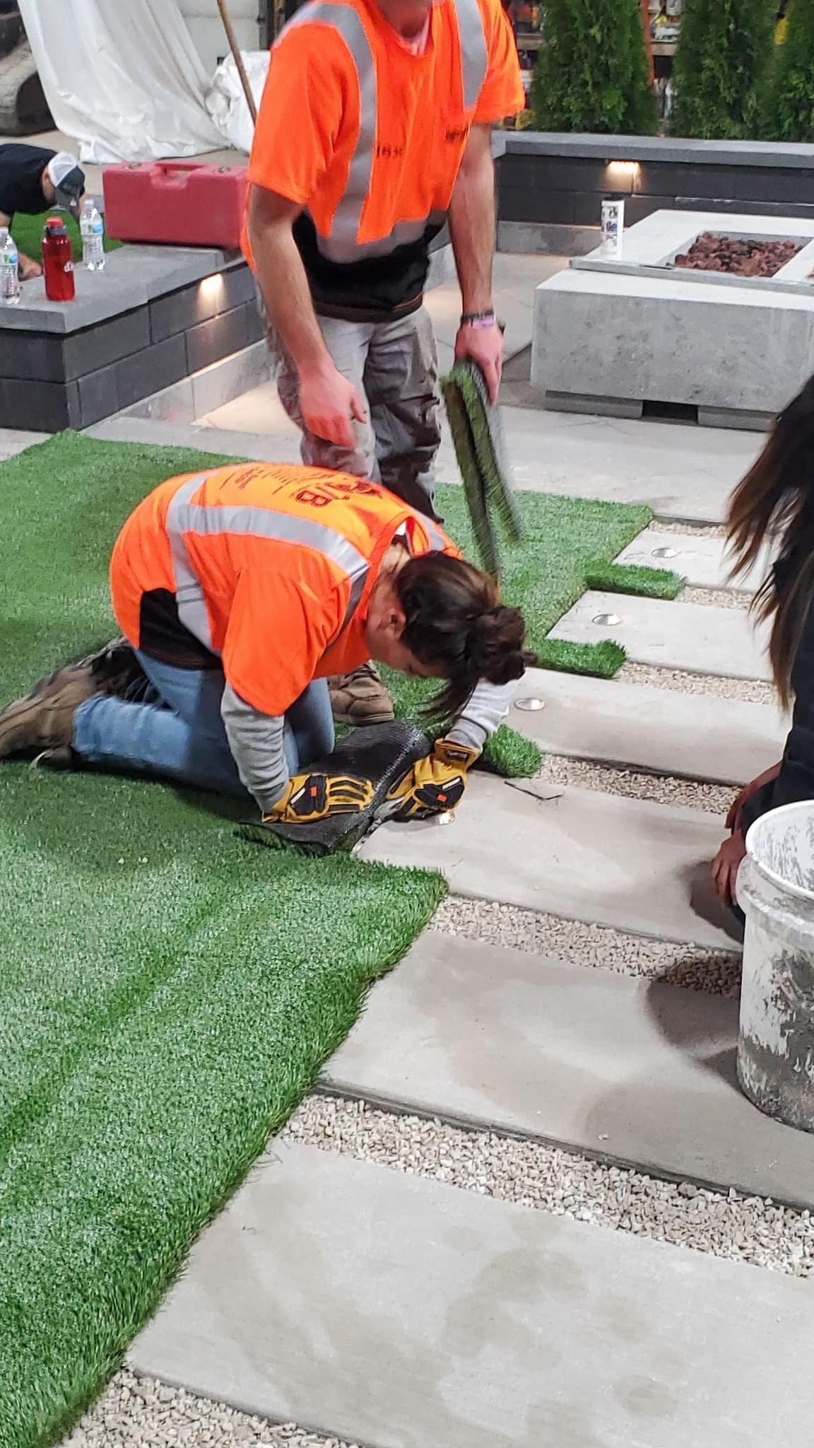 Lawn Regrading and Sod Installation