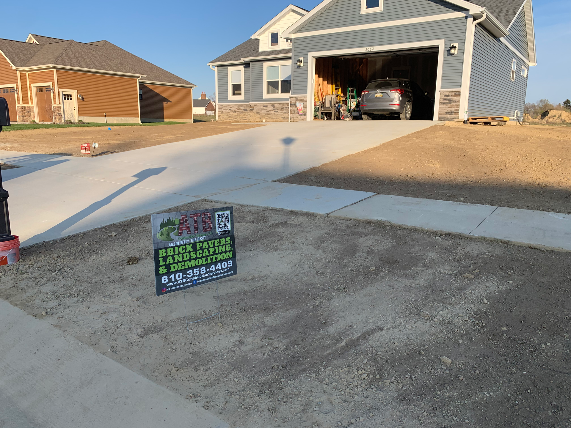 Lawn Regrading and Sod Installation