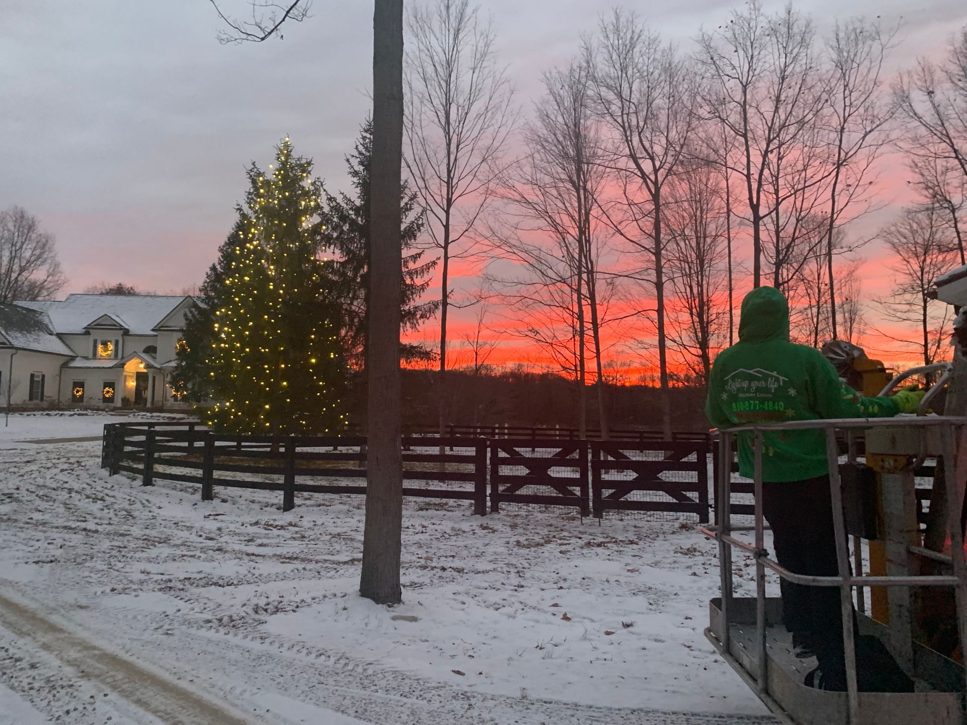 Christmas Light Installation