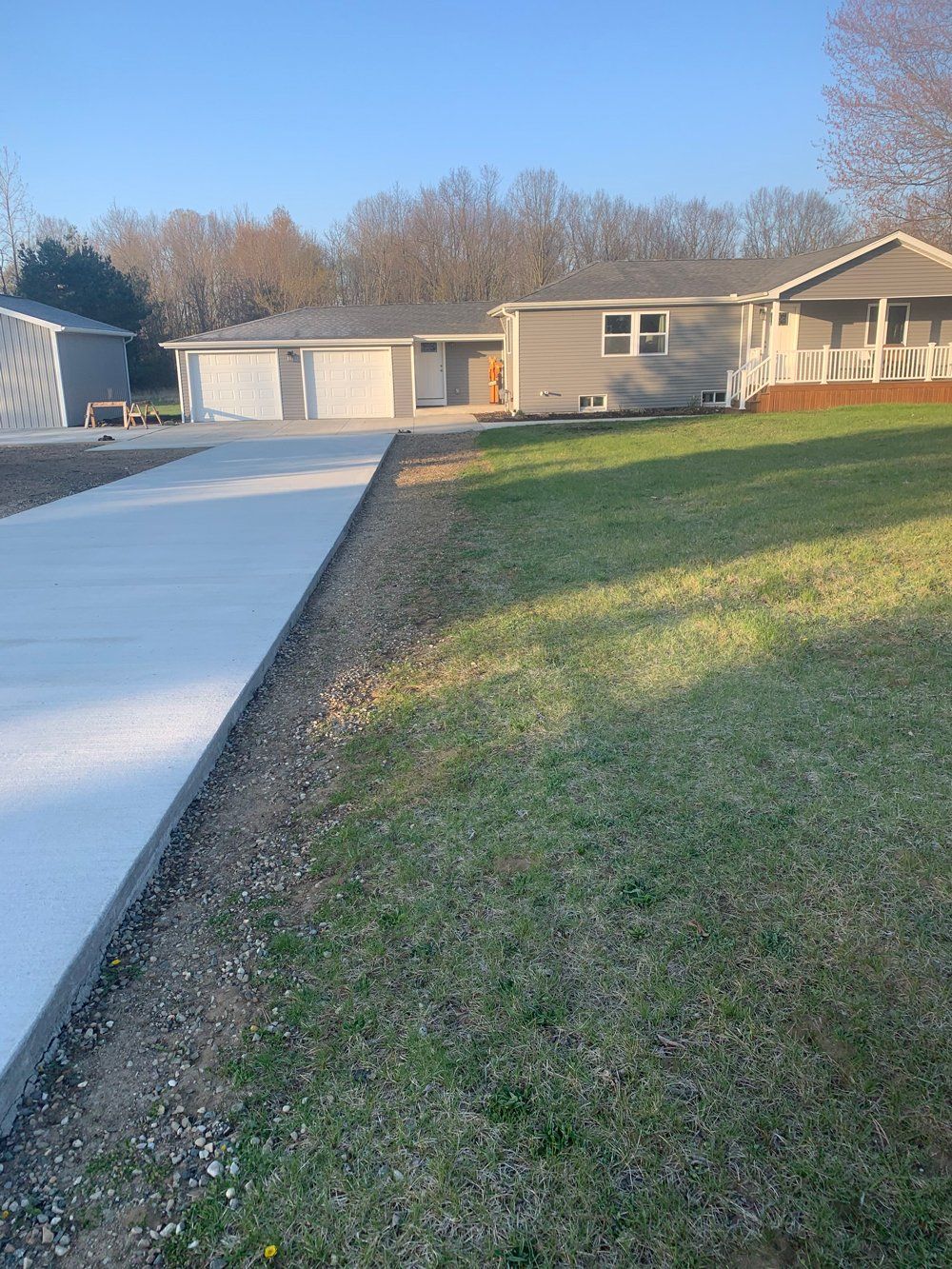 Lawn Regrading and Sod Installation