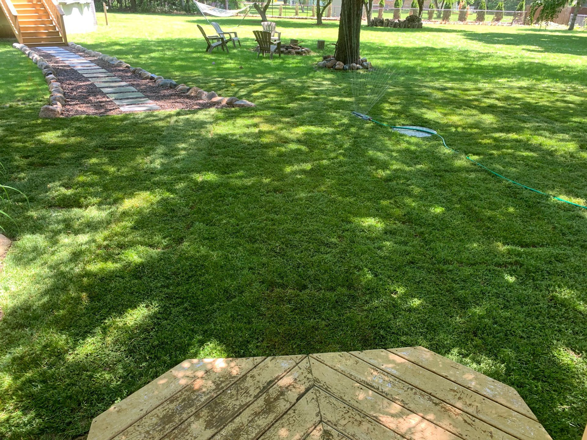 Lawn Regrading and Sod Installation