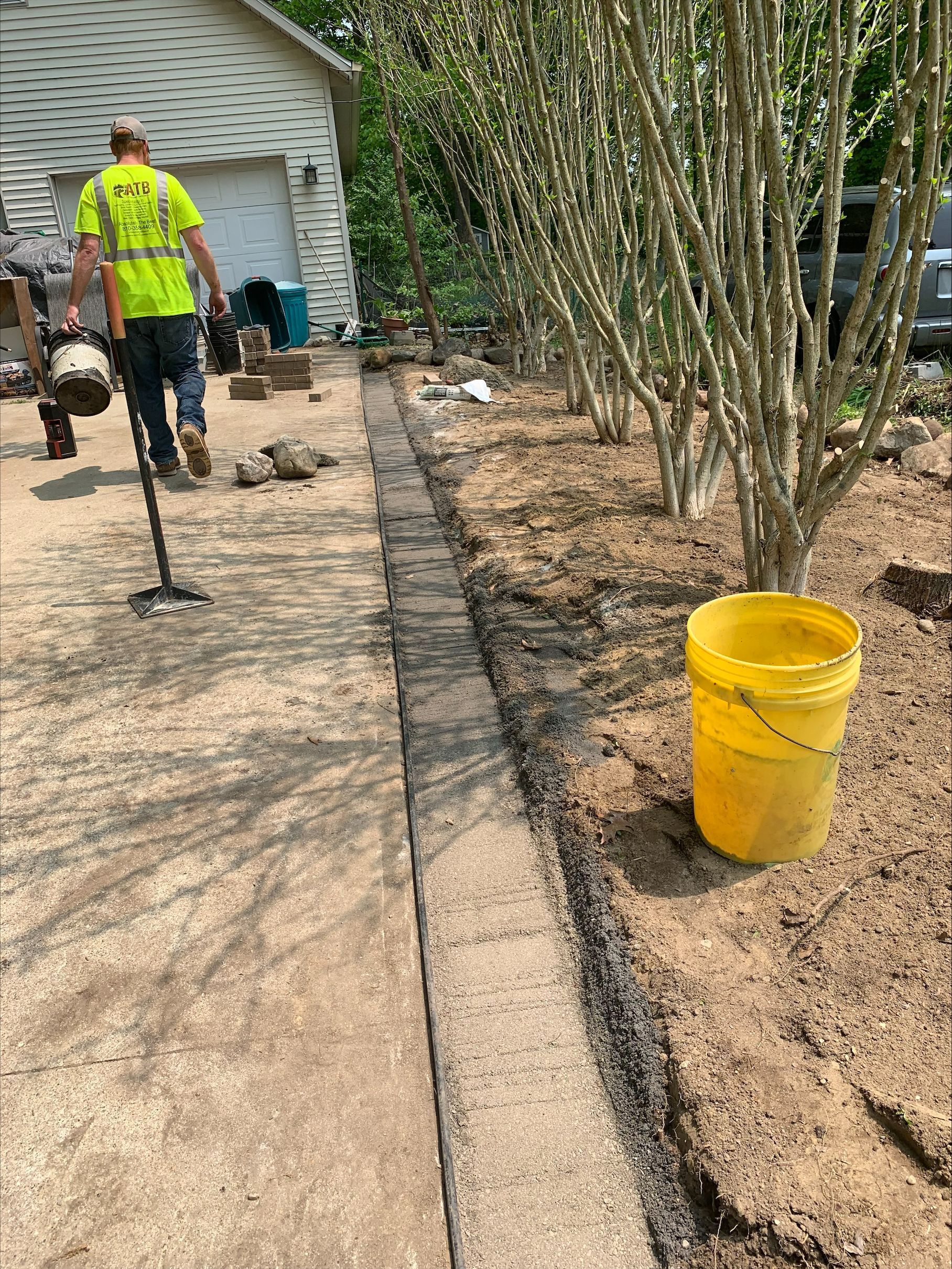 Mulch and Rock Installation