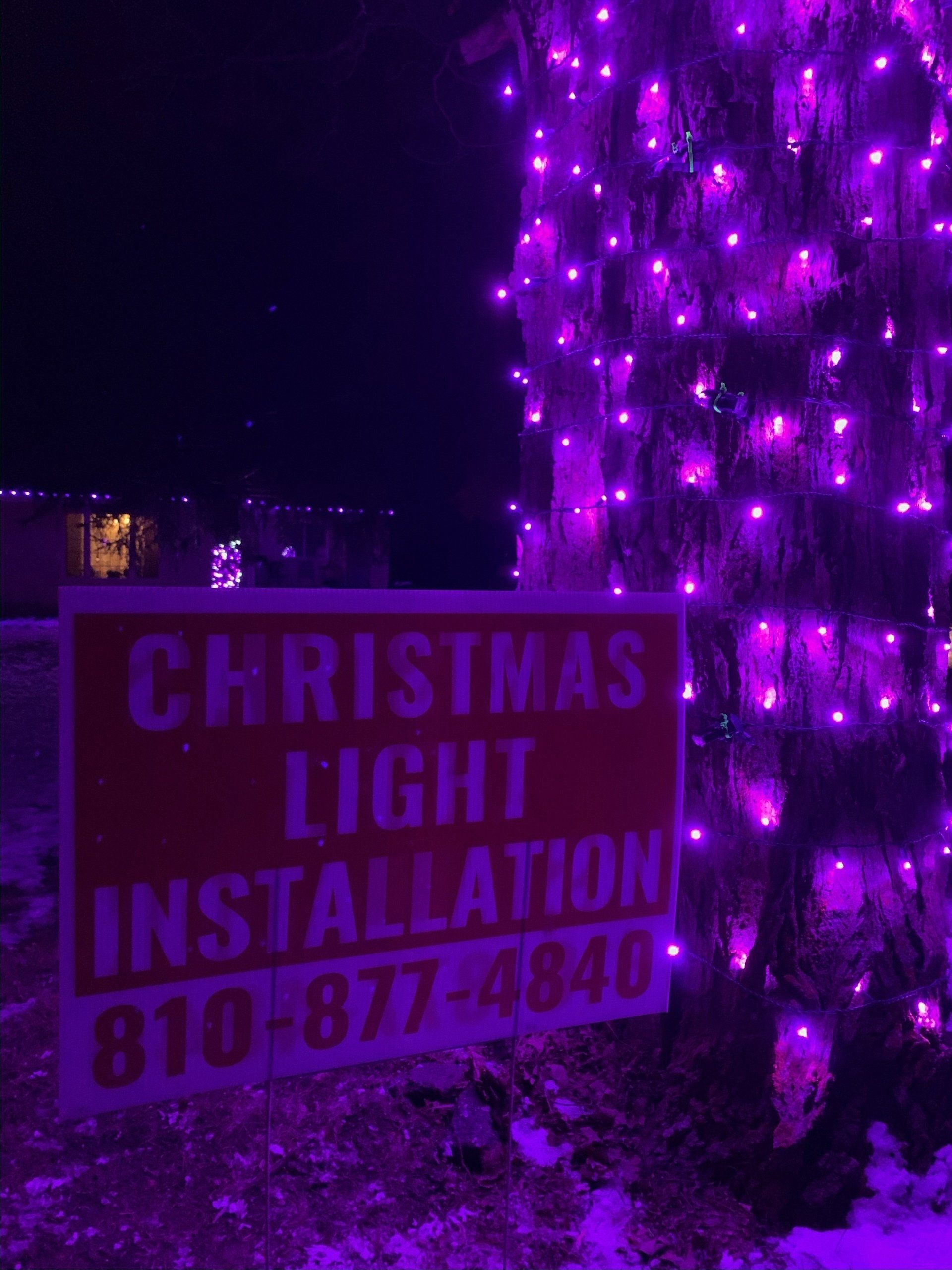 Christmas Light Installation