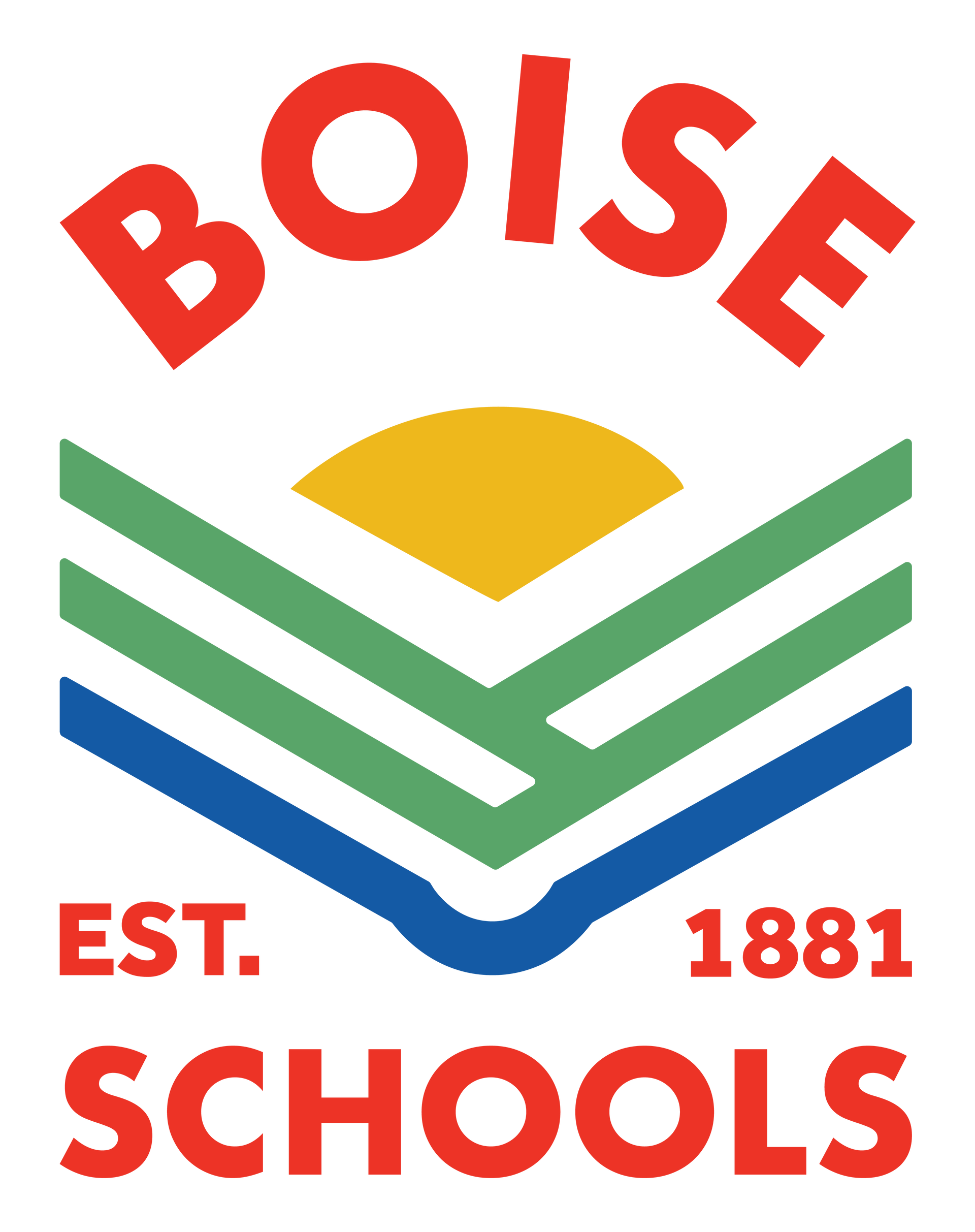 Boise Schools logo: red