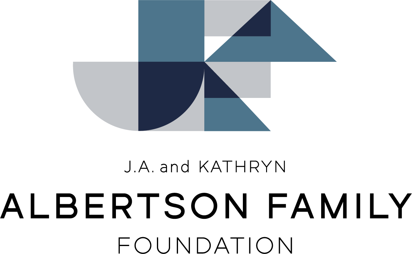Colorful geometric logo for the Albertson Family Foundation.