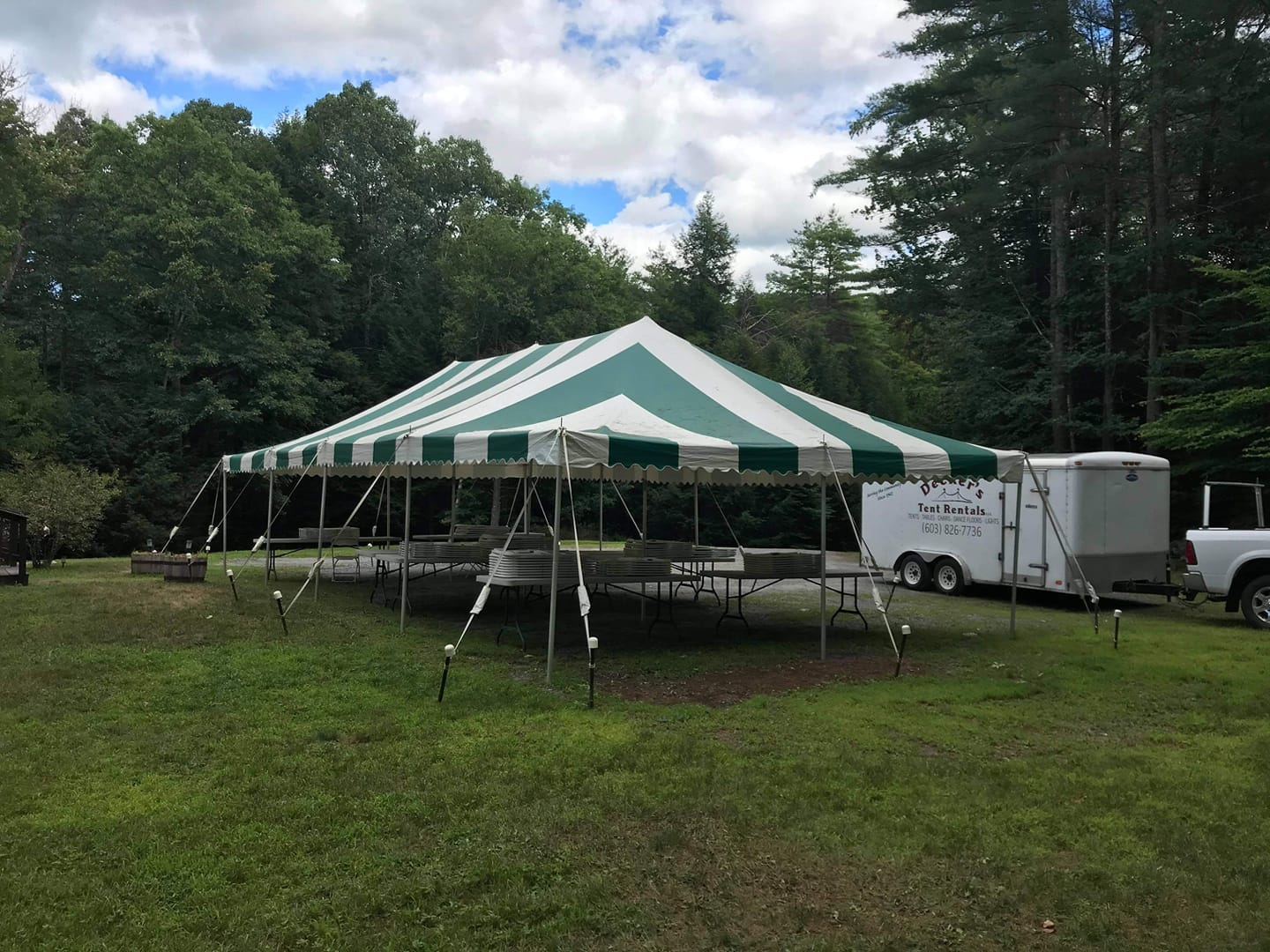 Party Tent ─ Charlestown, NH ─ Decker’s Tent Rentals