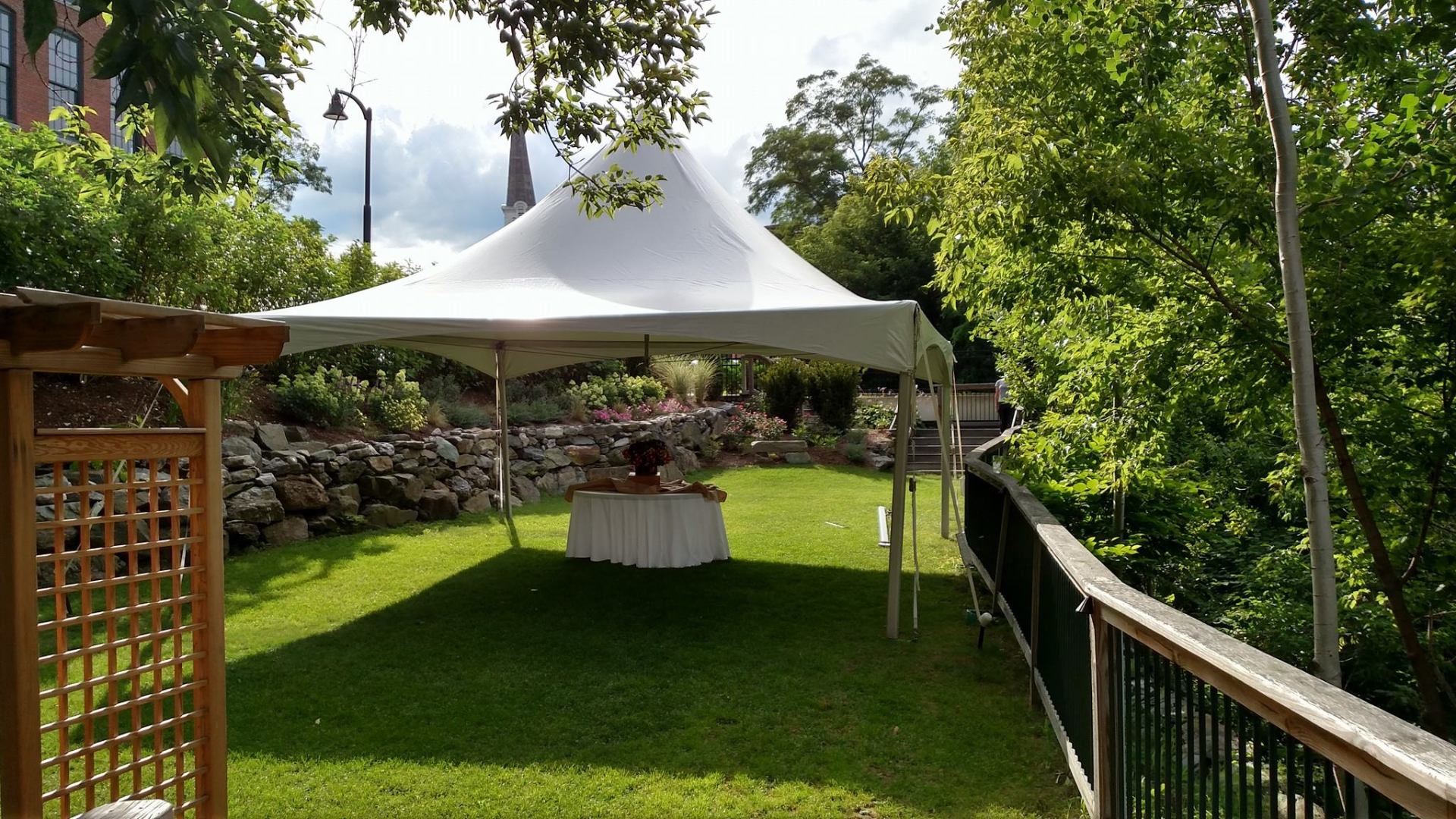 Wedding Tent ─ Charlestown, NH ─ Decker’s Tent Rentals