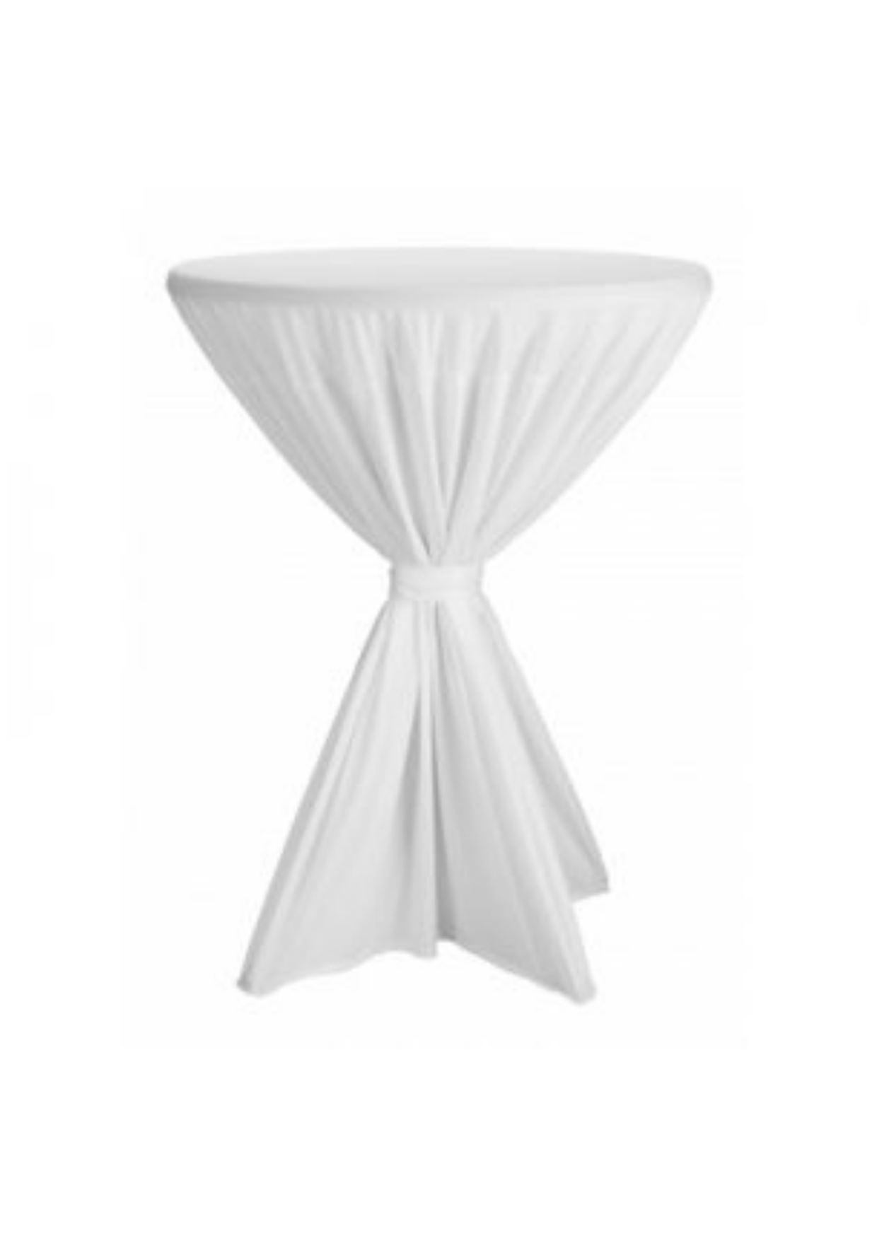 Receptietafel - wit doek (klassiek)