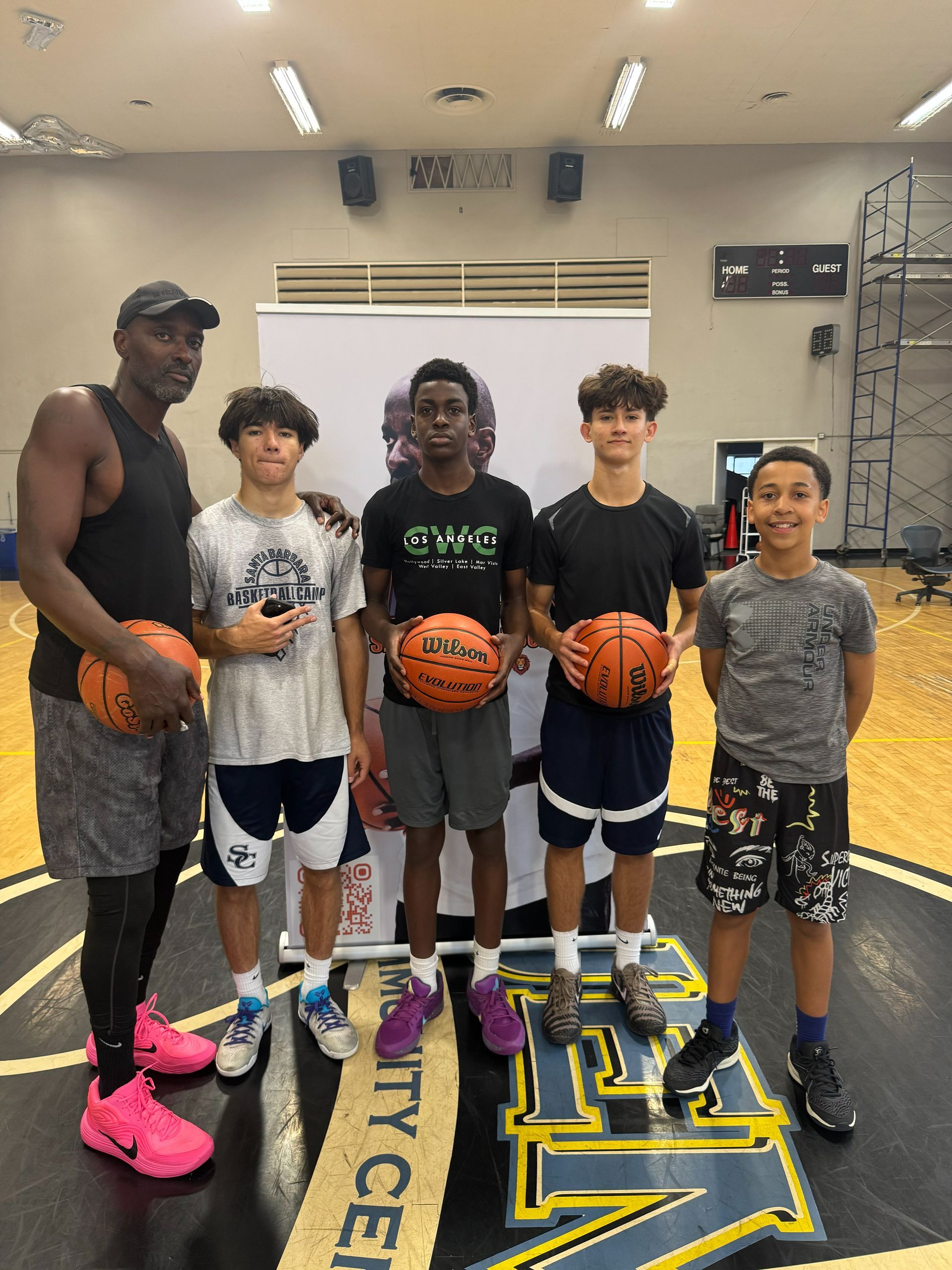 Athletes training