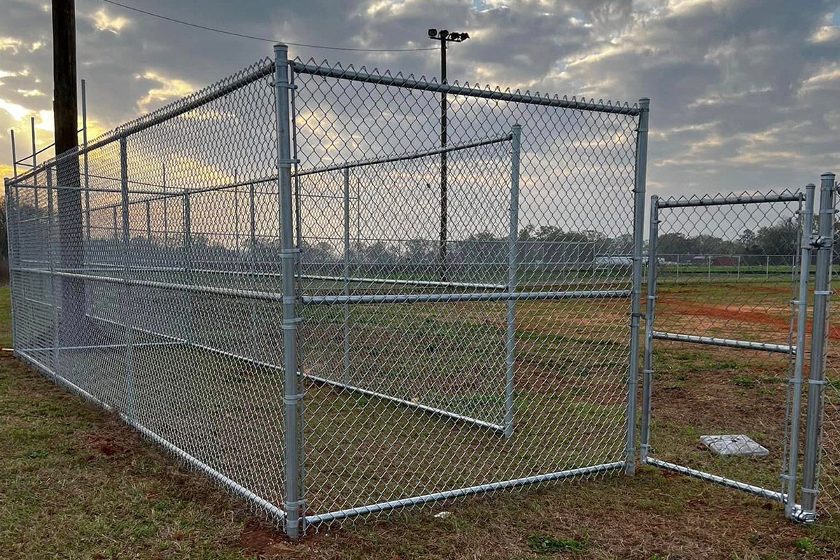 Chain Link Fence on Open Field — Atmore, AL — Mills Fence LLC