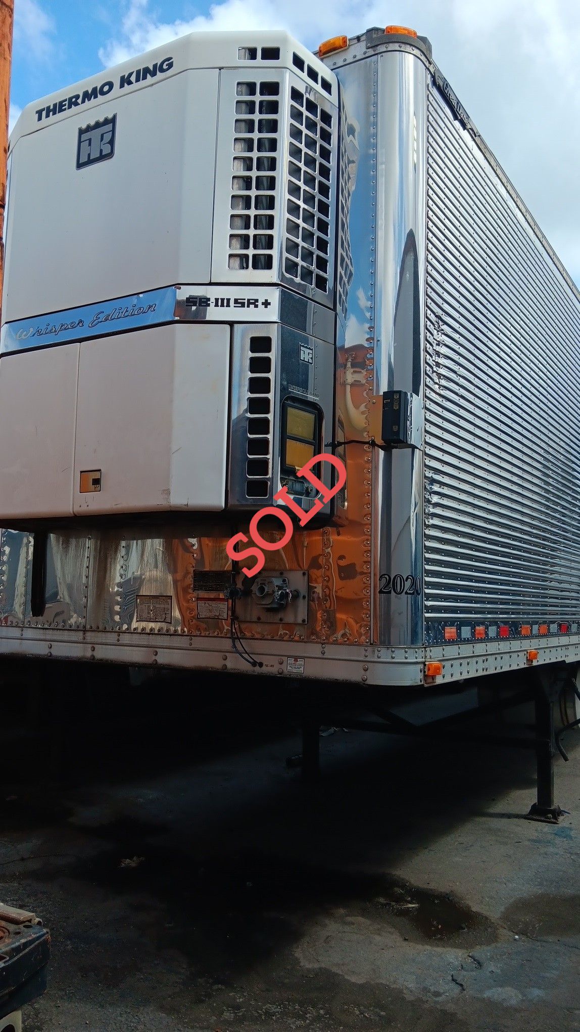 A refrigerated semi-trailer with 