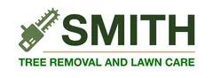 The logo for Smith Tree Removal And Lawn Care shows a chainsaw and a hedge trimmer.