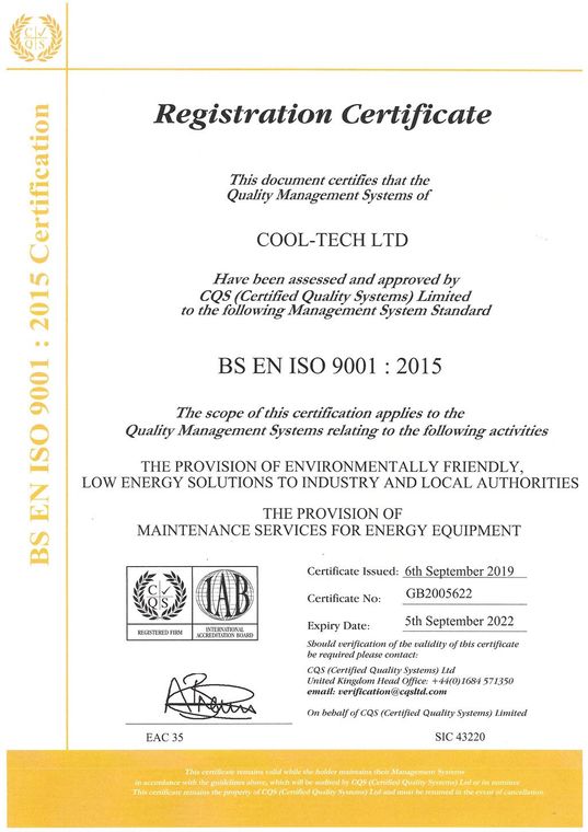 9001 certificate