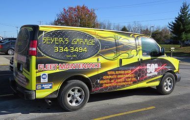 yellow service van | Seyer Garage