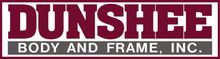 DUNSHEE Body and Frame, Inc. logo in maroon and gray