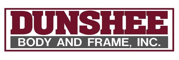 DUNSHEE Body and Frame, Inc. logo in maroon and gray text