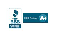 BBB logo and A+ rating.