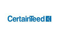 CertainTeed logo in blue text with a blue square "C" icon on a white background.