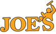 A logo for Joes Window Washing with a man holding a squeegee in his hand cleaning a customers house and a great price in the Jacksonville Area. 