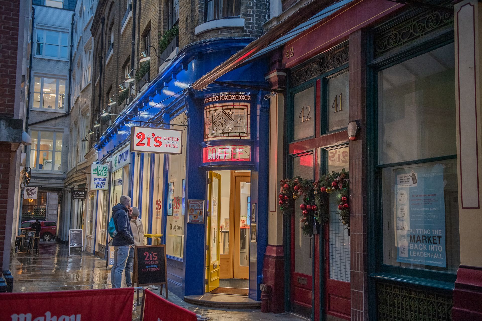 Leadenhall Market in London, filming location used for Diagon Alley in Harry Potter
