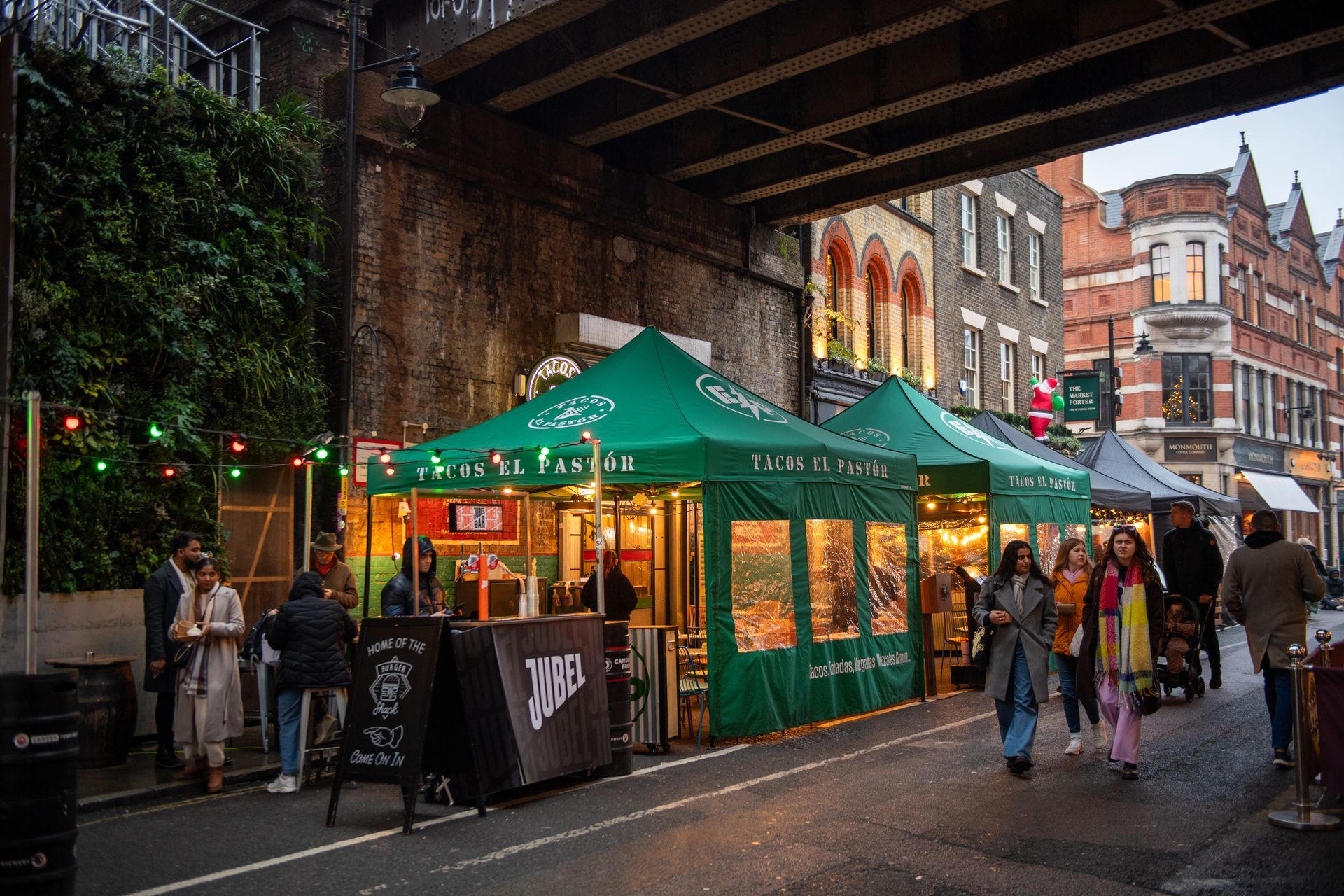 Borough Market in London, filming location near the Leaky Cauldron in Harry Potter
