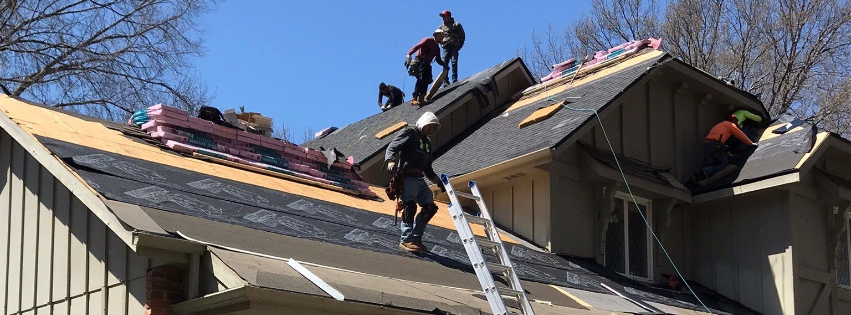 CRI renovation crew working on total roof protection system