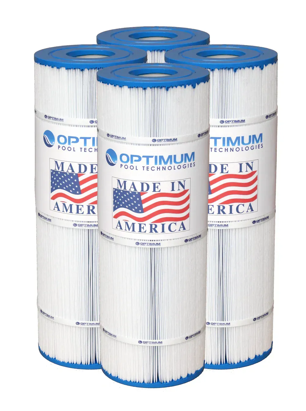 A group of filter cartridges made in america