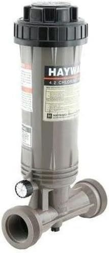 A hayward chemical dispenser is shown on a white background.