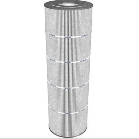 A cylindrical filter is stacked on top of each other on a white background.