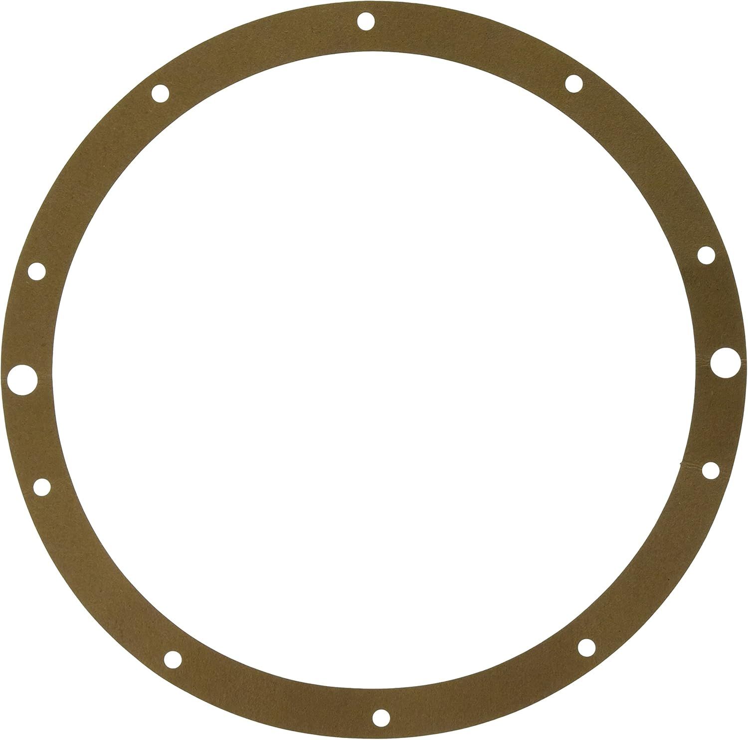 A brown circle with holes in it on a white background