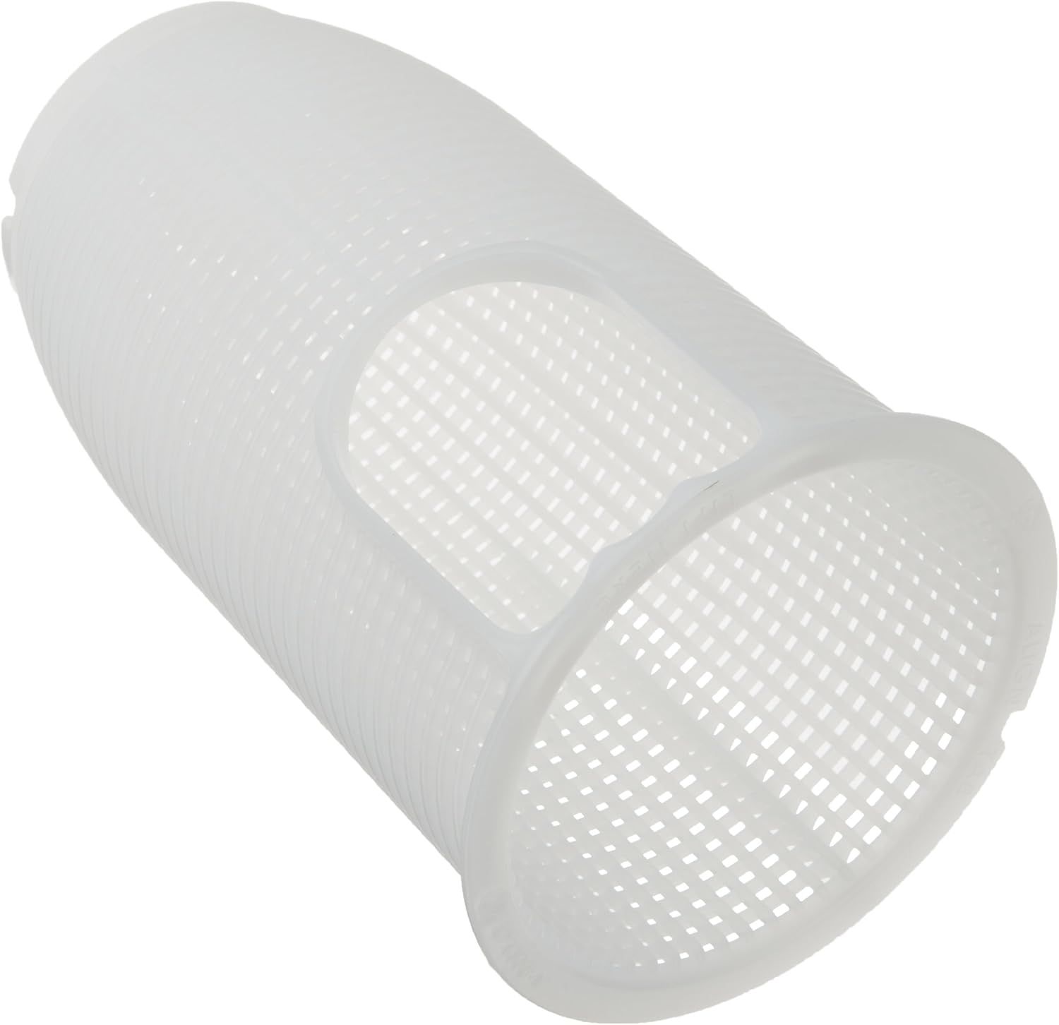A white plastic container with holes in it
