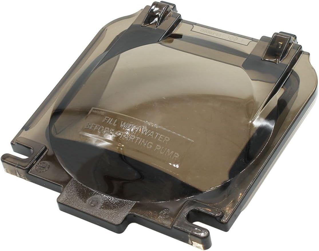 A close up of a plastic cover that says ' thermostat ' on it