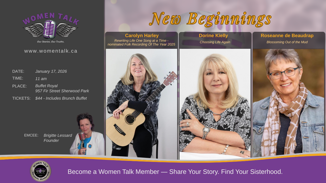 Women Talk Sherwood park January 17, 2025