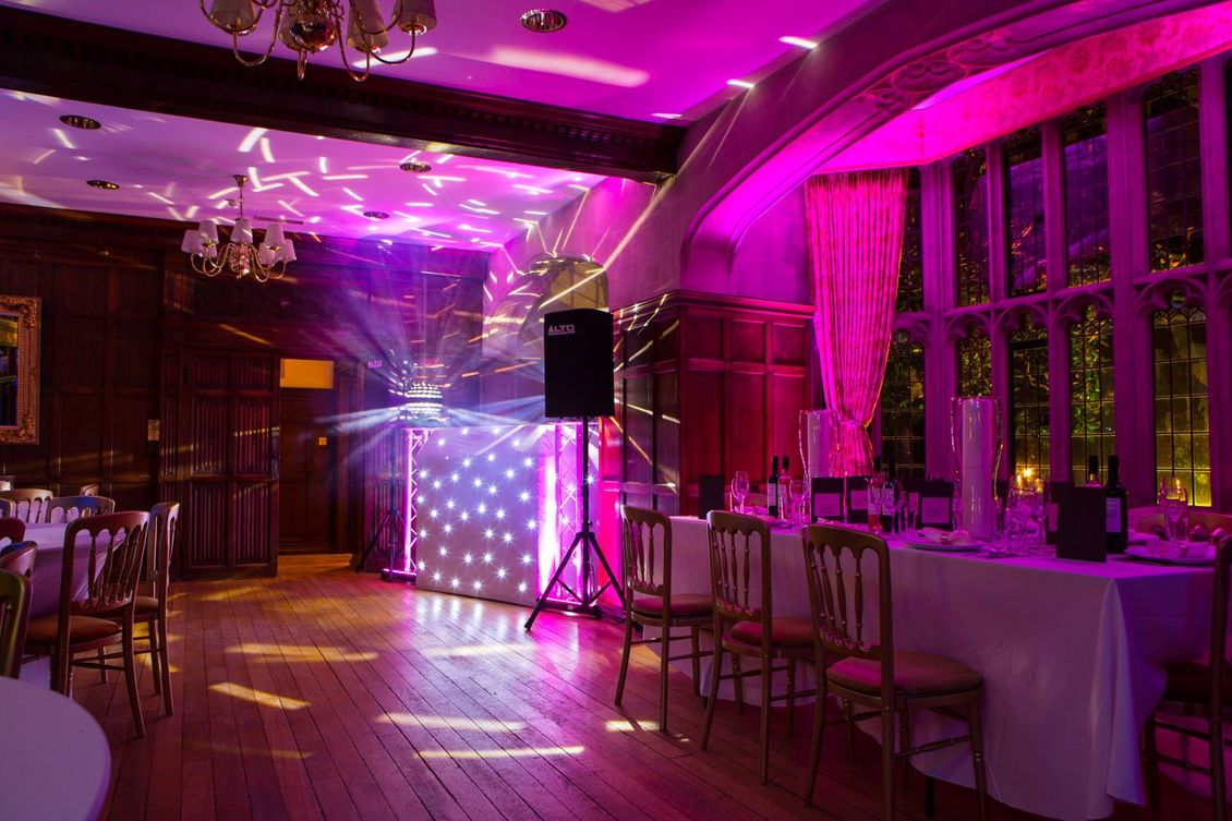 Mobile disco set up in small space