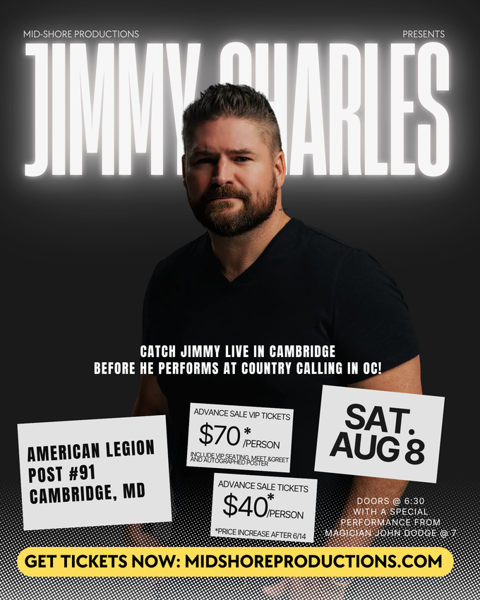 Jimmy Charles Live in Concert August 8th 2026