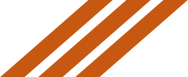 three orange and white stripes on a white background .