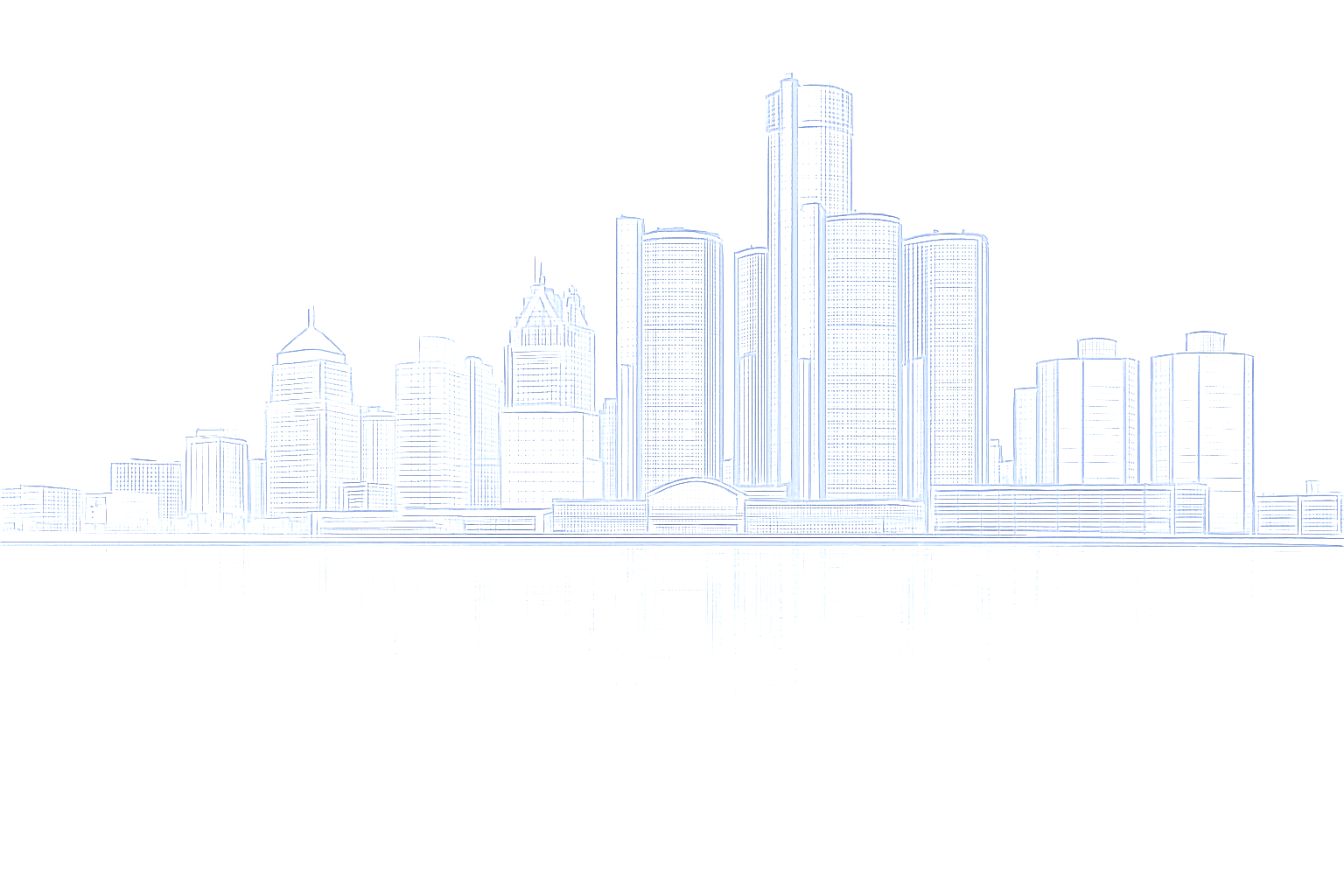 DETROIT CITY SCAPE FIVE STAR RATING