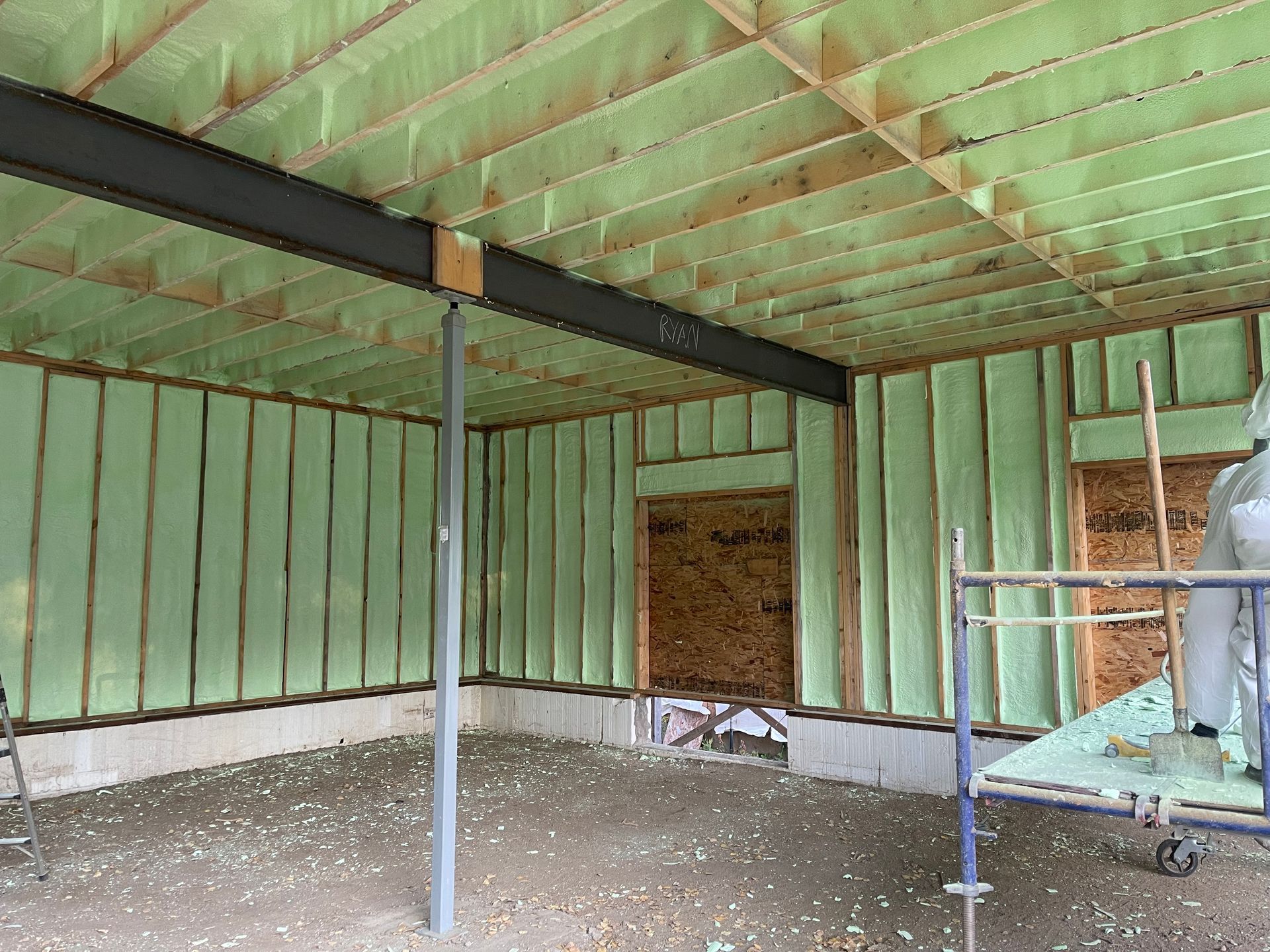 Residential Car Garage Spray Foam