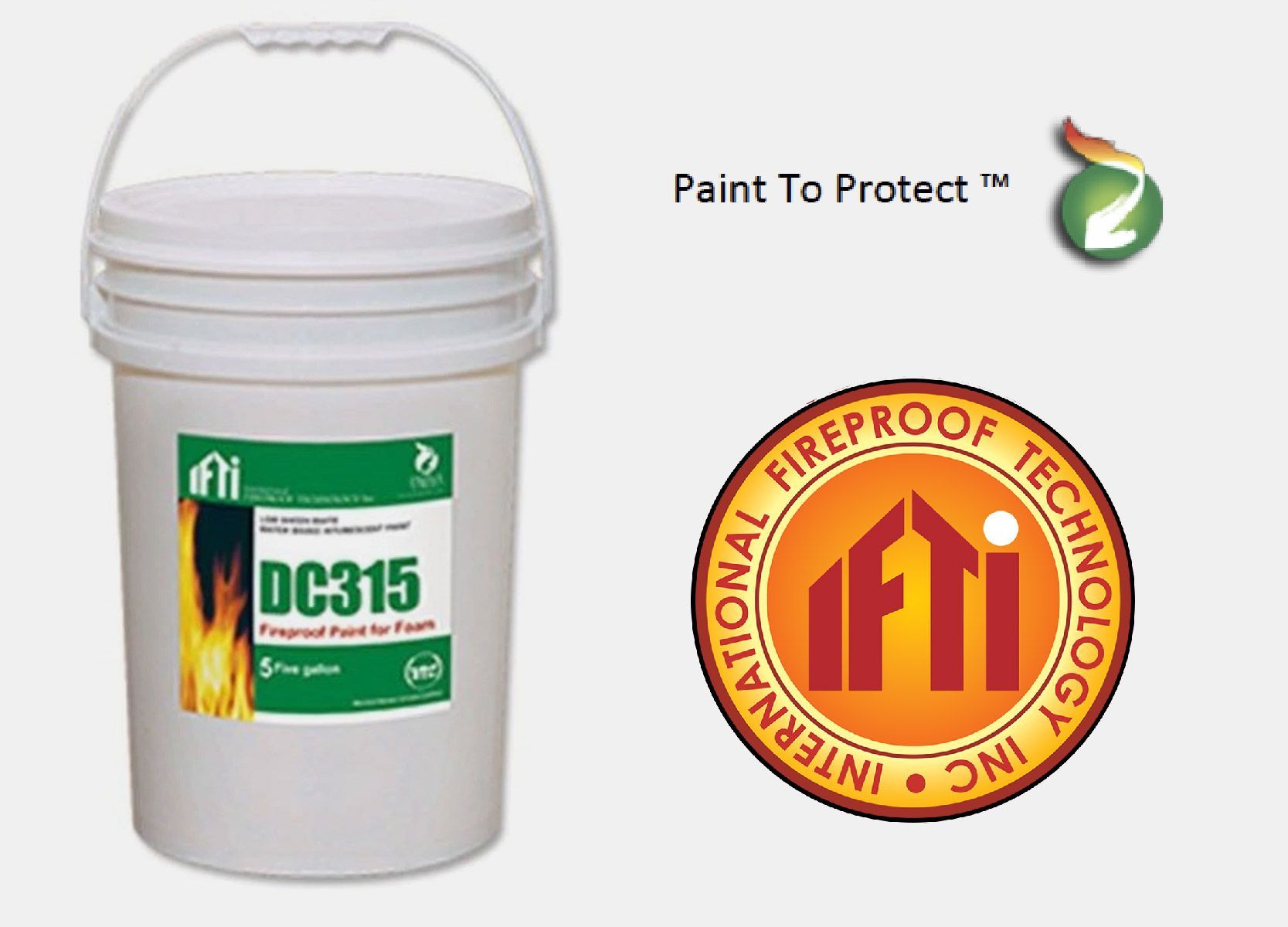 A bucket of dc315 fireproof technology paint