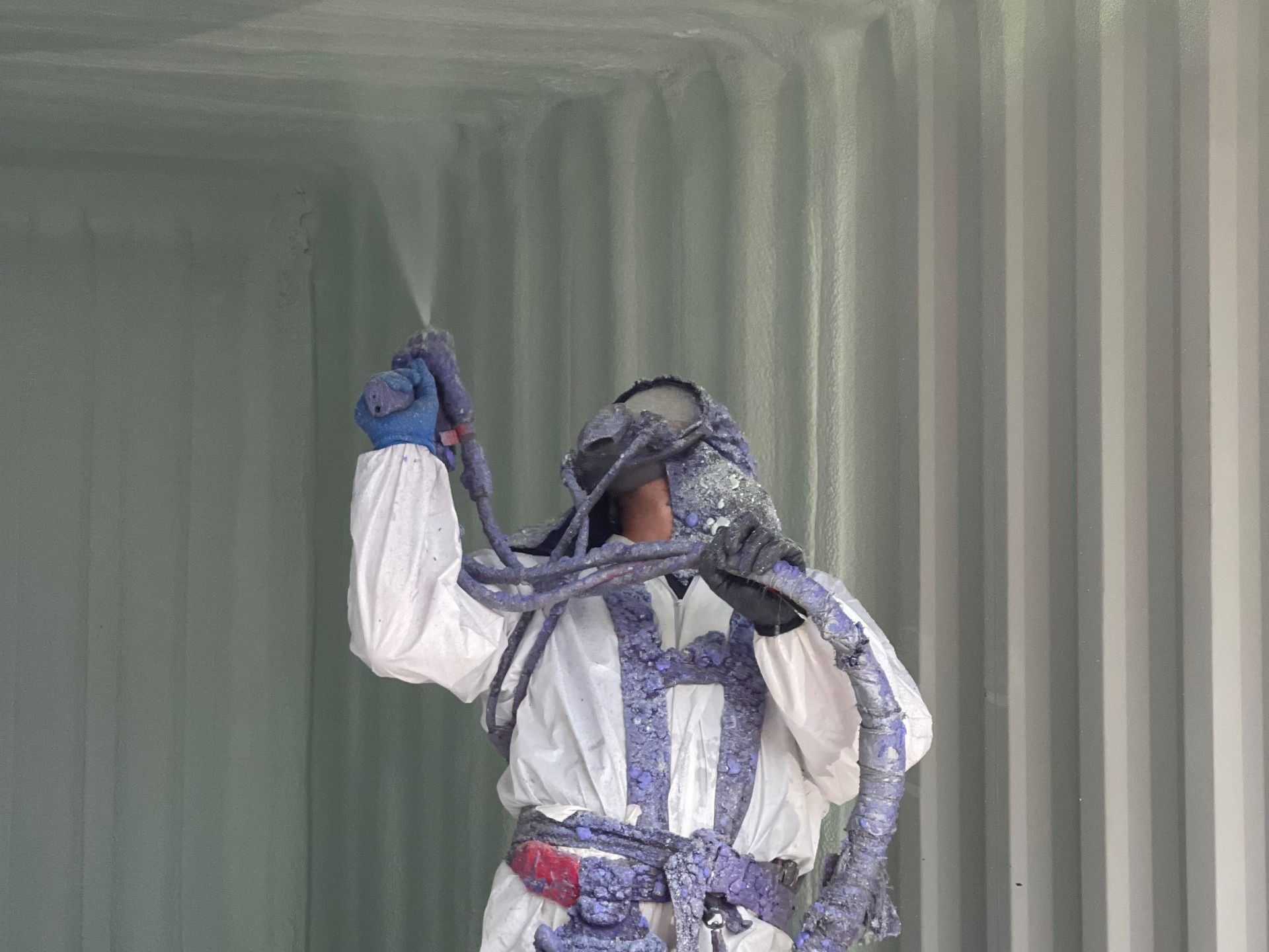 Seacan Spray Foam Progress