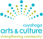 The cuyahoga arts and culture logo is a logo for a strengthening community.