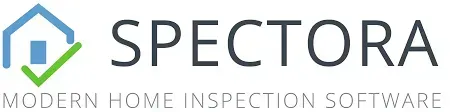 The logo for spectora is a modern home inspection software company.