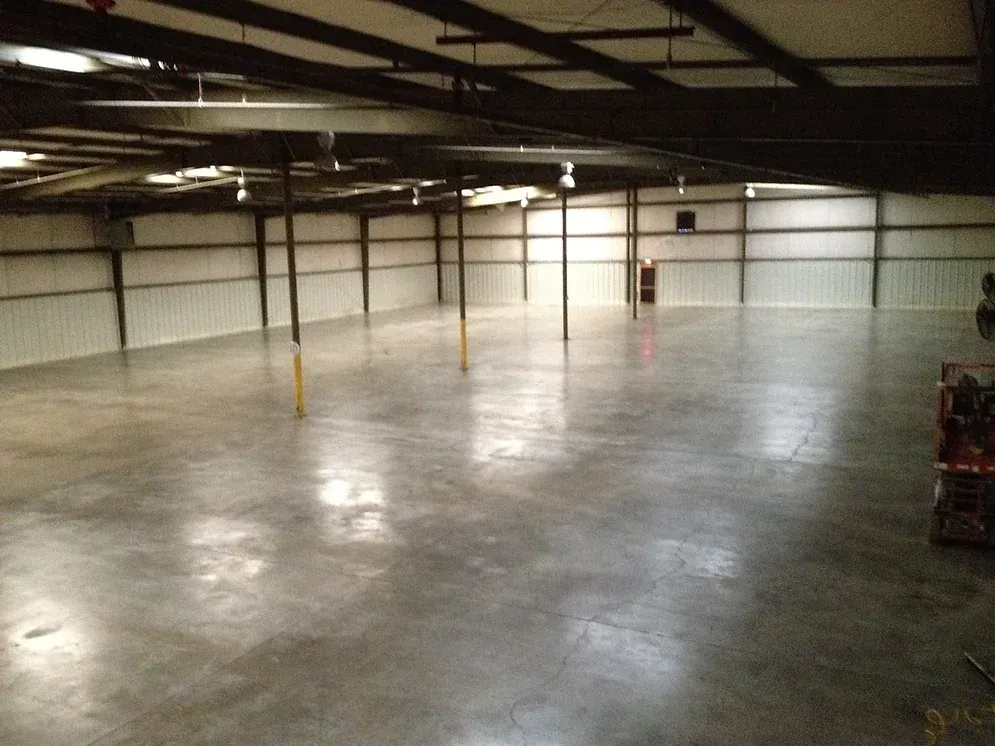 A large empty warehouse