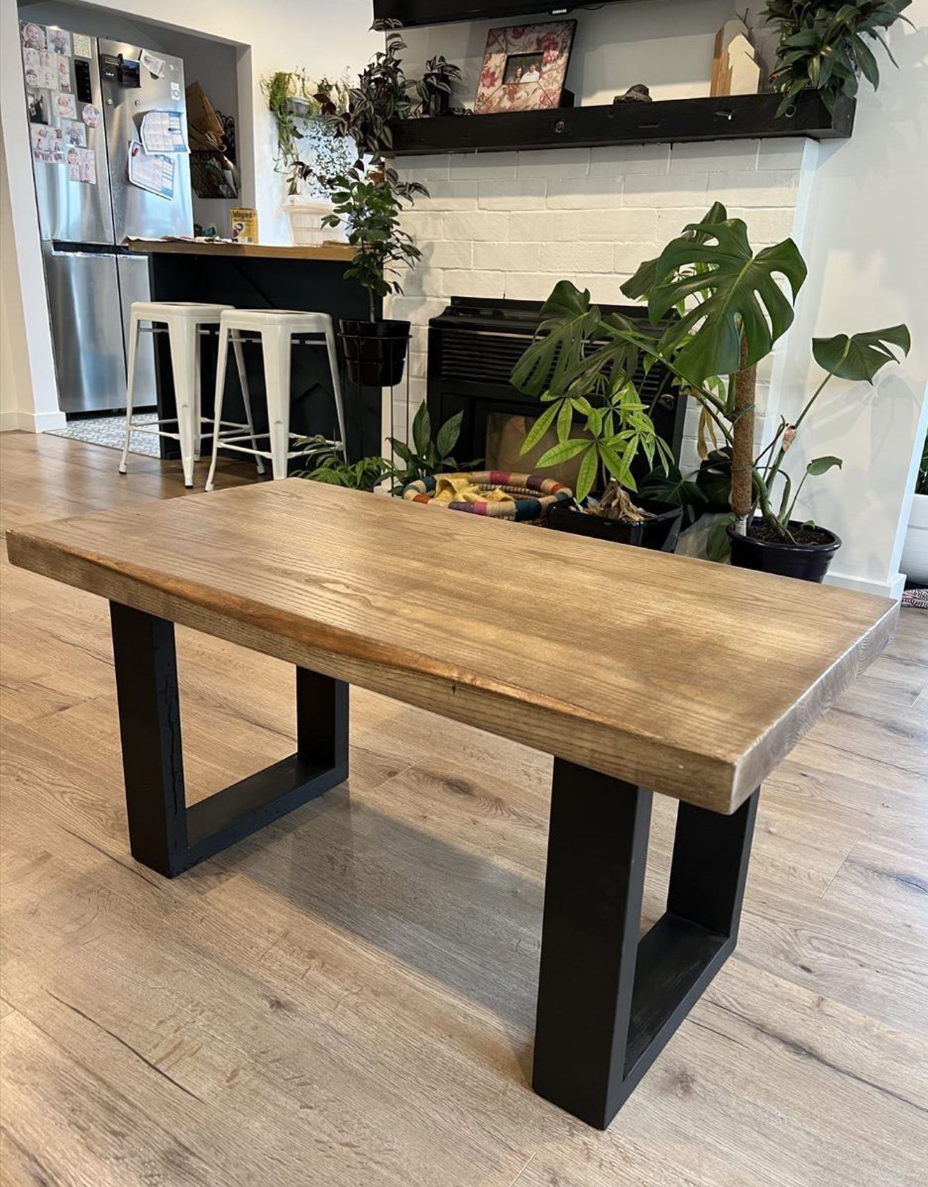 white ash coffee table