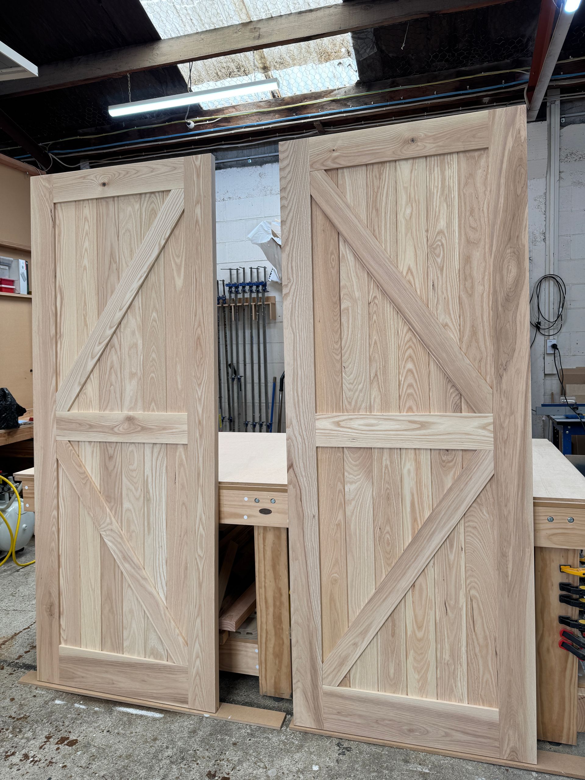 white ash door